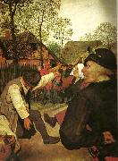 Pieter Bruegel detalj fran bonddansen painting